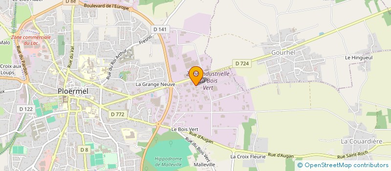 localisation de l'entreprise ECOMINE à PLOERMEL