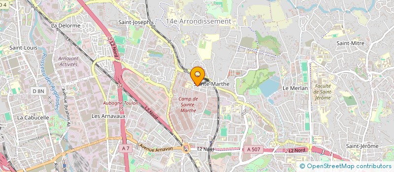 localisation de l'entreprise ECOMIX - HQE à MARSEILLE