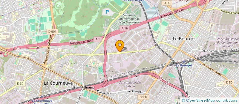 localisation de l'entreprise ECOMM TECH FRANCE à LA COURNEUVE