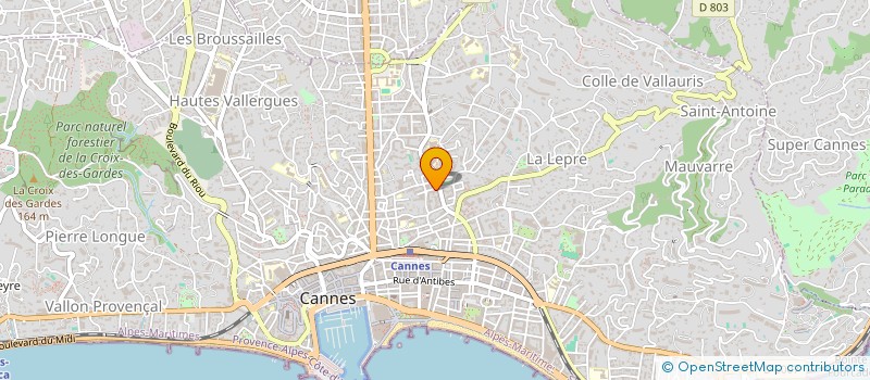 localisation de l'entreprise ECOMOBILITY SOLUTIONS à CANNES