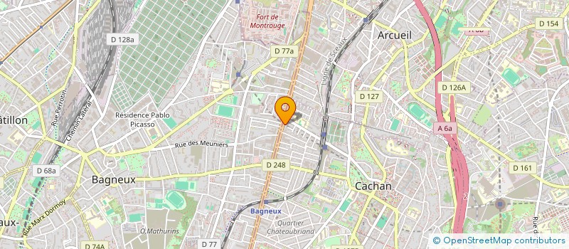 localisation de l'entreprise ECOMOVE à CACHAN