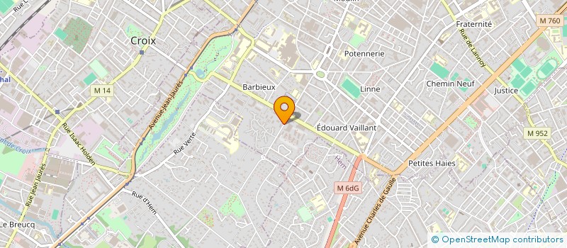 localisation de l'entreprise ECOMPENSER  ROUBAIX