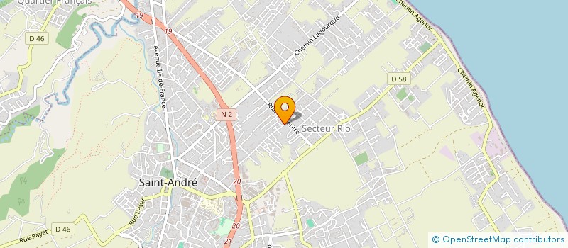 localisation de l'entreprise ECOMSALES à SAINT-ANDRE