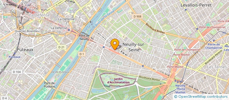 localisation de l'entreprise ECOMSKY à NEUILLY-SUR-SEINE