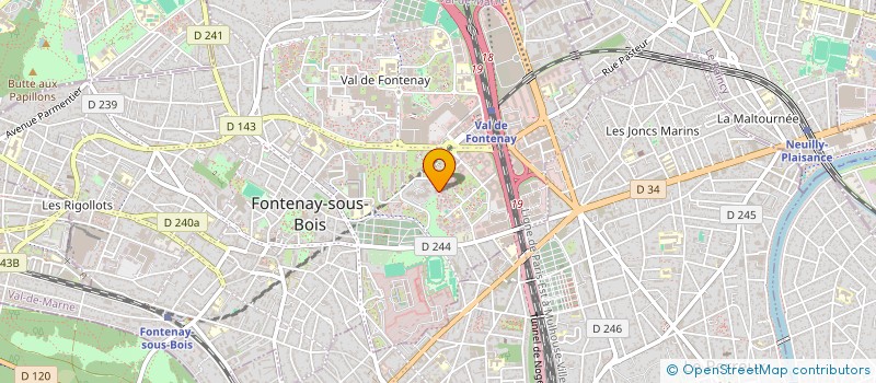 localisation de l'entreprise ECOMSS à FONTENAY-SOUS-BOIS