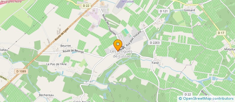 localisation de l'entreprise ECOMUSEE DU LIBOURNAIS  MONTAGNE