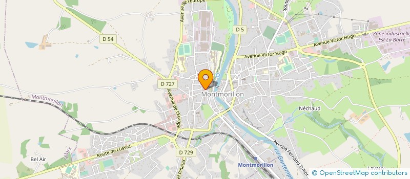 localisation de l'entreprise ECOMUSEE DU MONTMORILLONAIS à MONTMORILLON
