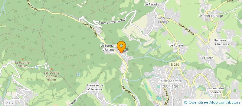 localisation de l'entreprise ECOMUZE  SAINT-MARTIN-D'URIAGE