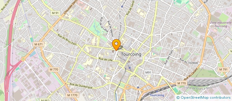 localisation de l'entreprise ECOMVIBE à TOURCOING
