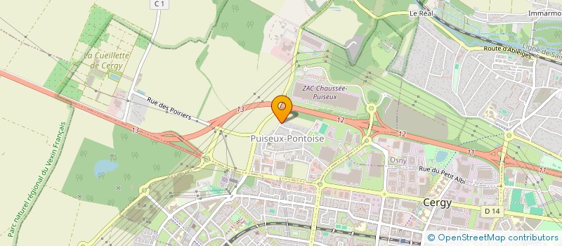 localisation de l'entreprise ECOMXPRESS  PUISEUX-PONTOISE