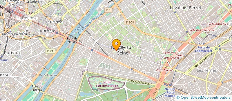 localisation de l'entreprise ECONAUTIK à NEUILLY-SUR-SEINE