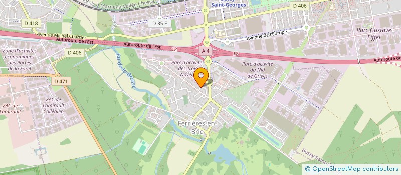 localisation de l'entreprise ECONBA  FERRIERES-EN-BRIE