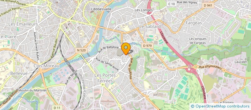 localisation de l'entreprise ECONCEPT87 à LIMOGES