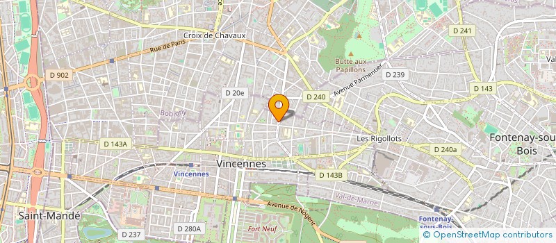 localisation de l'entreprise ECONE SQUARE à VINCENNES