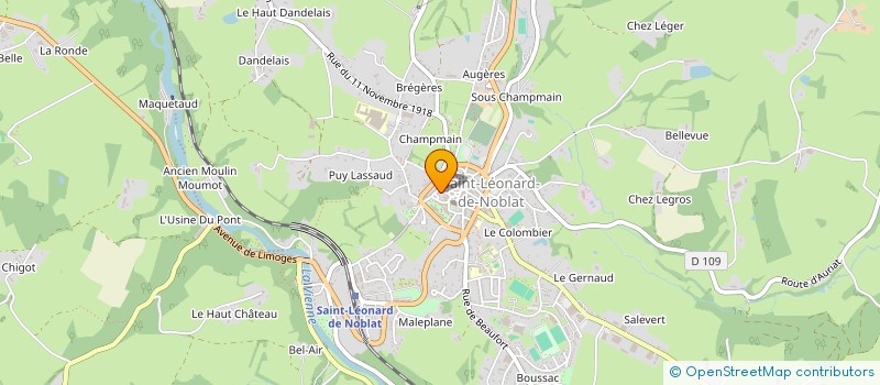 localisation de l'entreprise ECONERGIES à SAINT-LEONARD-DE-NOBLAT