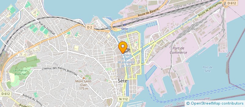 localisation de l'entreprise ECONOMAT à SETE