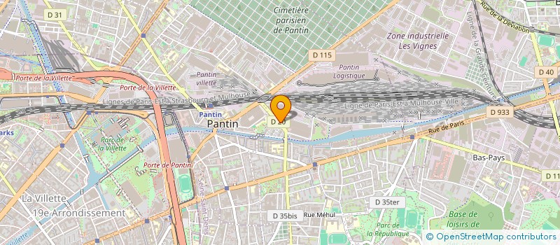 localisation de l'entreprise ECONOMAT DES ARMEES  PANTIN
