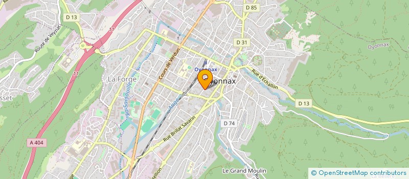 localisation de l'entreprise ECONOMIA à OYONNAX