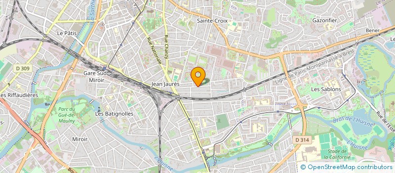 localisation de l'entreprise ECONOMIE ASSOCIATIVE POUR L'INITIATIVE CULTURELLE - ECOAPIC à LE MANS