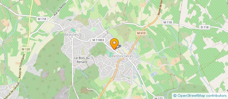 localisation de l'entreprise ECONOMIE CONSEILS SOLUTIONS BATIMENT à RESTINCLIERES