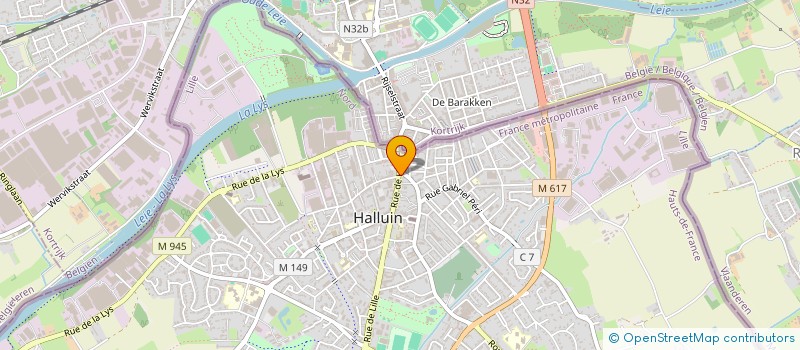 localisation de l'entreprise ECONOMIE DE LA CONSTRUCTION ETUDE ET CONSEIL à HALLUIN