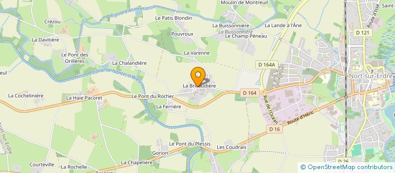 localisation de l'entreprise ECONOMIE ECOLOGIE CONSEIL à NORT-SUR-ERDRE