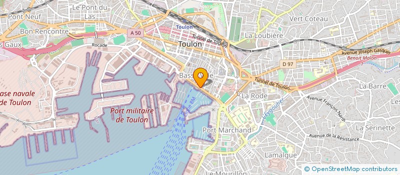 localisation de l'entreprise ECONOMIE MIXTE TOURISME à TOULON