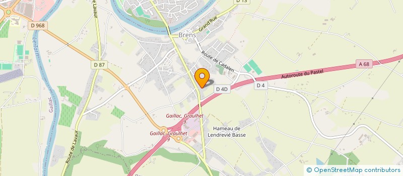 localisation de l'entreprise ECONOMIE SOCIALE ET FAMILIALE AU FIL DE L'ACTION à BRENS