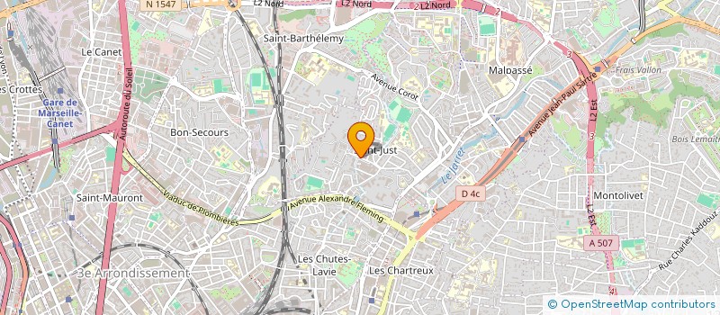 localisation de l'entreprise ECONOMIE SOCIALE ET FAMILIALE SERVICES à MARSEILLE