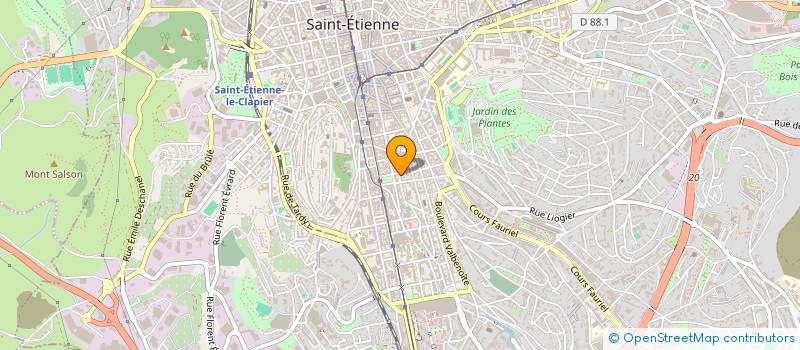 localisation de l'entreprise ECONOMIES ET ASSOCIES  SAINT-ETIENNE