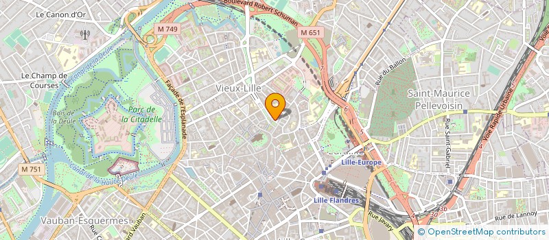 localisation de l'entreprise ECONOMIQUE PROFESSIONNEL BATIMENT ET TP à LILLE