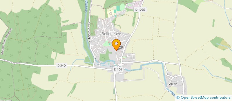 localisation de l'entreprise ECONOMISTE DE LA CONSTRUCTION EN COTE D'OR  BELLENEUVE