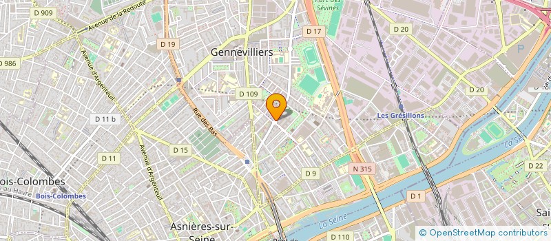 localisation de l'entreprise ECONOV-INGENIERIE  GENNEVILLIERS