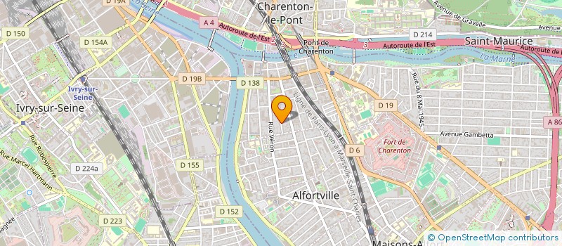 localisation de l'entreprise ECONOVIA à ALFORTVILLE
