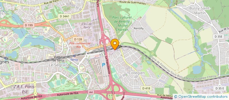 localisation de l'entreprise ECONRGIE  BUSSY-SAINT-MARTIN