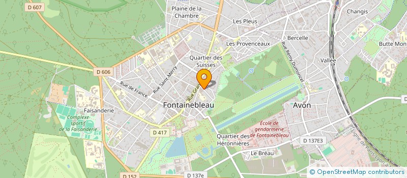 localisation de l'entreprise ECONTRENDS  FONTAINEBLEAU