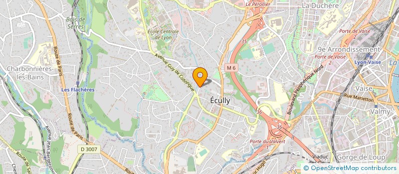 localisation de l'entreprise ECOPACSOLAIRE  ECULLY