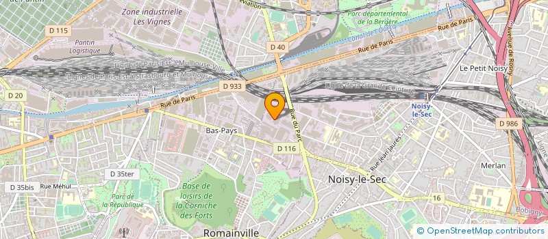 localisation de l'entreprise ECOPAIN à NOISY-LE-SEC