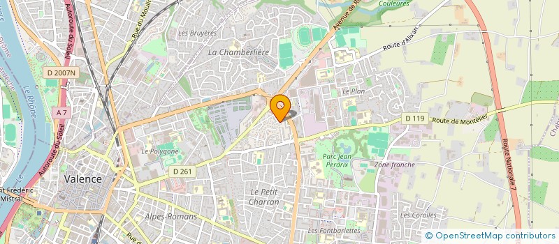 localisation de l'entreprise ECOPAIN à VALENCE
