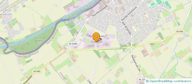 localisation de l'entreprise ECOPAL NORD à COMINES