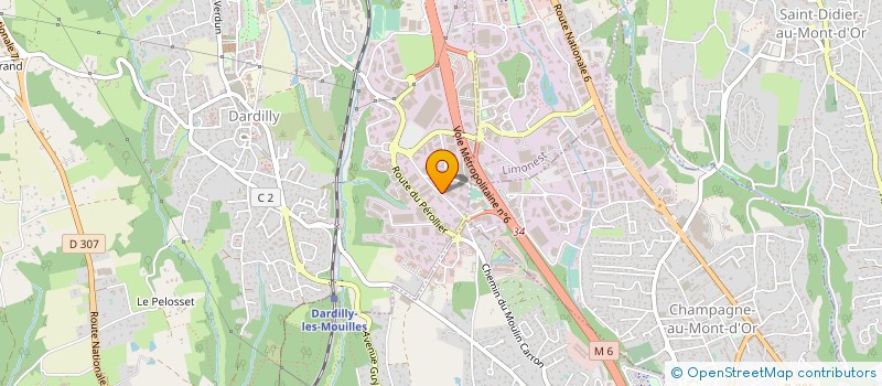 localisation de l'entreprise ECOPAM à DARDILLY