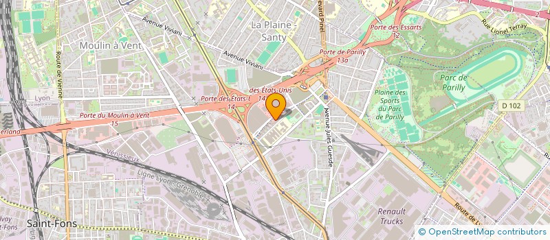 localisation de l'entreprise ECOPARC DU DOME  VENISSIEUX