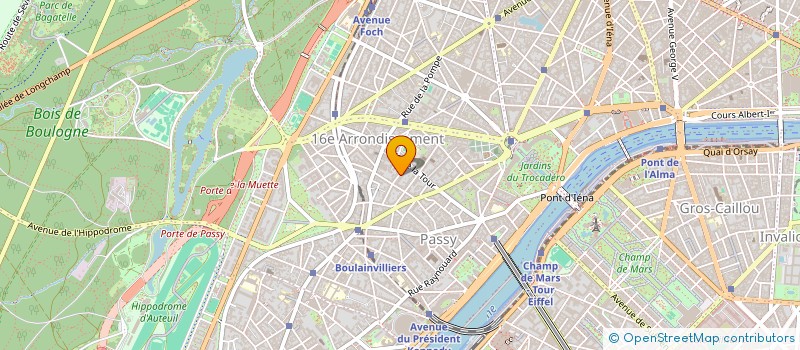 localisation de l'entreprise ECOPARK ADVENTURES à PARIS
