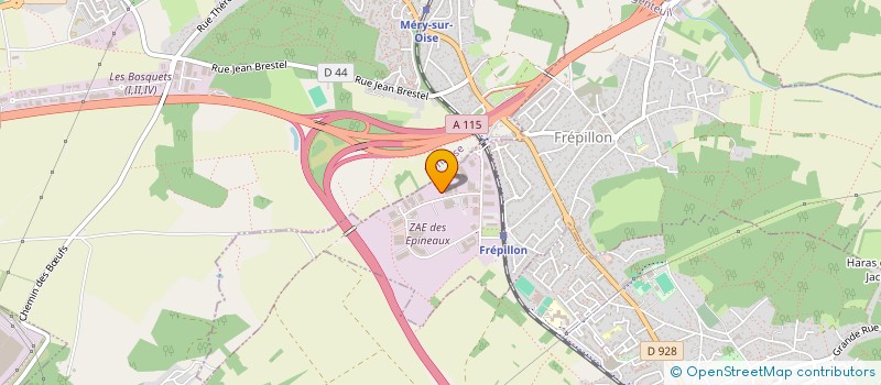 localisation de l'entreprise ECOPAV  FREPILLON