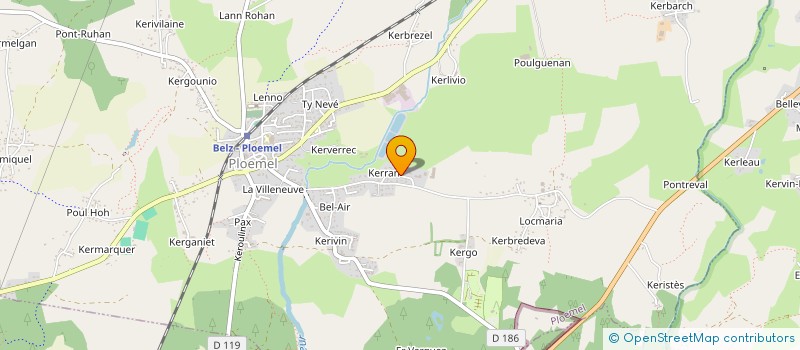 localisation de l'entreprise ECOPECHE à PLOEMEL