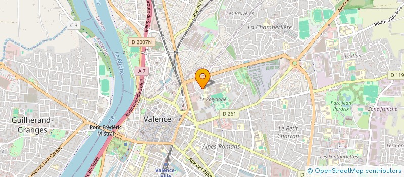 localisation de l'entreprise ECOPHARM EUROPE à VALENCE