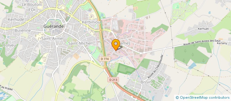 localisation de l'entreprise ECOPIERRE  GUERANDE