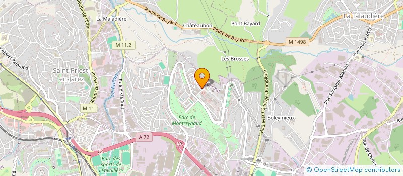 localisation de l'entreprise ECOPLAC  SAINT-ETIENNE