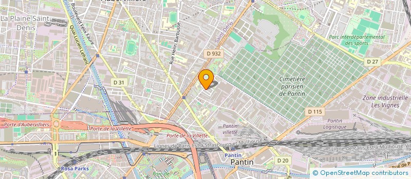 localisation de l'entreprise ECOPLUSDECO  PANTIN