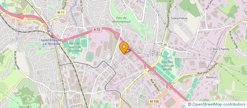 localisation de l'entreprise ECOPNEUS  SAINT-ETIENNE